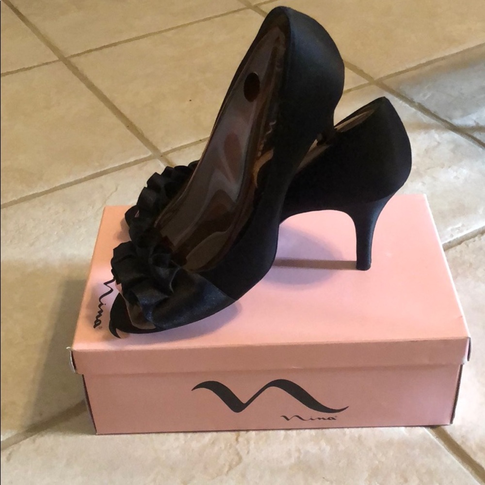 Nina black heels